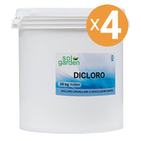 Dicloro Granulare Per Piscina, 4 Confezioni Da 25 Kg