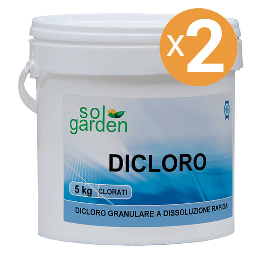 Dicloro Granulare Per Piscina, 2 Confezioni Da 5 Kg
