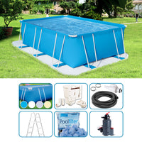 Piscina Fuori Terra Italika® Soft Rettangolare 5,80 X 3,80 H.1,25 M - Kit Pro
