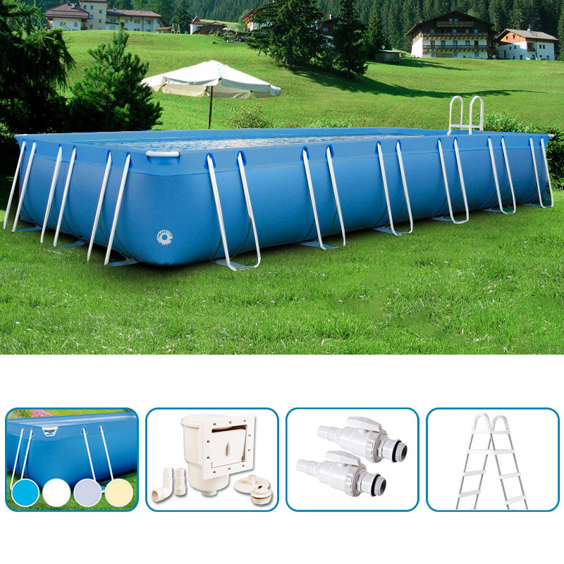 Piscina Fuori Terra Italika® Soft Rettangolare 9,80 X 4,80 H.1,40 M - Kit Base