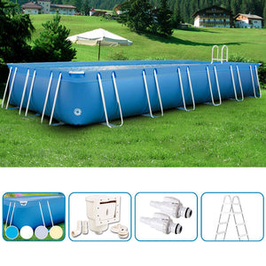 Piscina Fuori Terra Italika® Soft Rettangolare 10,80 X 5,80 H.1,25 M - Kit Base