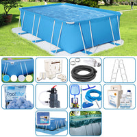 Piscina Fuori Terra Italika® Soft Rettangolare 3,80 X 2,80 H.1,00 M - Kit Plus