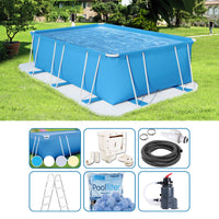 Piscina Fuori Terra Italika® Soft Rettangolare 3,80 X 2,80 H.1,25 M - Kit Pro