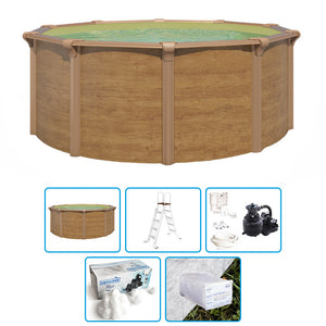Piscina Fuori Terra Steelwood -  4,60 X H.1,32 M - Kit Base