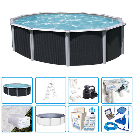 Piscina Fuori Terra Steeldesign -  4,55 X H.1,32 M - Kit Pro