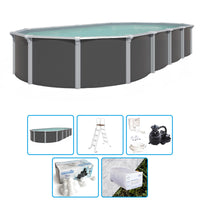 Piscina Fuori Terra Steeldesign Omega - 9,15 X 4,60 X H.1,32 M - Kit Base