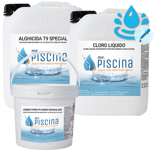 Kit Cloro Control Per Mantenimento Acqua Piscina - Fino A 55 Mc