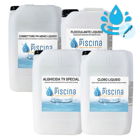 Kit Ph E Redox-cloro Control Per Mantenimento Acqua Piscina - Da 100 A 200 Mc
