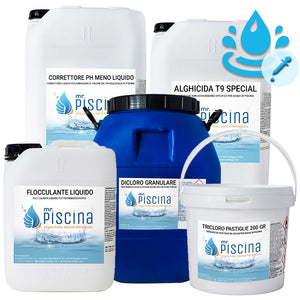 Kit Ph Control Per Mantenimento Acqua Piscina - Da 100 A 200 Mc
