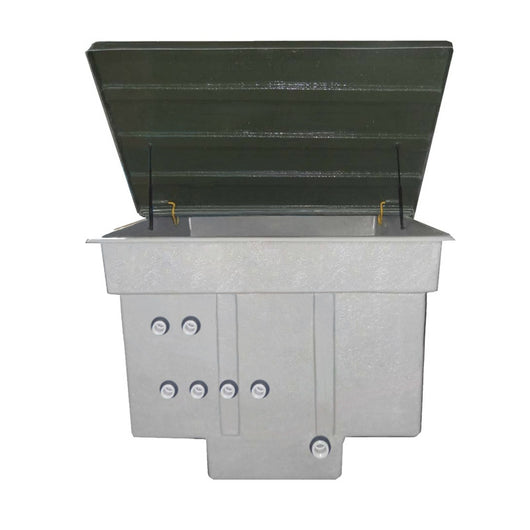 Locale tecnico interrato vuoto GLOBO con coperchio da 2 filtri e 2 pompe - 42 m³/h