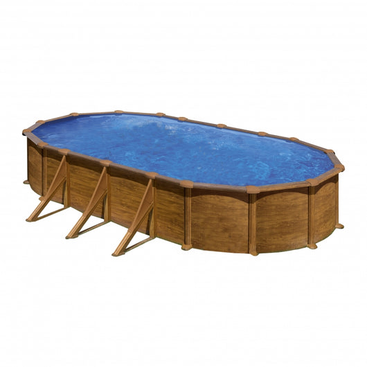 Piscina Fuori Terra Gre MAURITIUS 730 Connect - 7,30 x 3,75 h.1,32 m