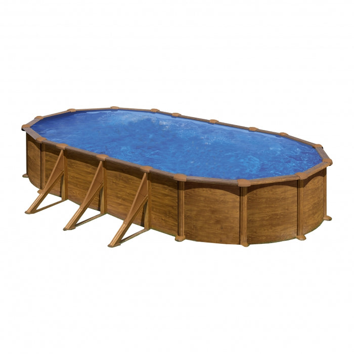 Piscina Fuori Terra Gre MAURITIUS 730 Connect - 7,30 x 3,75 h.1,32 m