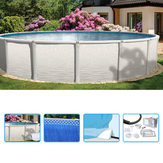 Piscina Fuori Terra Circolare Opus Signature 640 -  6,40 X H 1,32 M - Kit Base