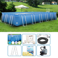 Piscina Fuori Terra Italika® Soft Rettangolare 8,80 X 3,80 H.1,40 M - Kit Pro