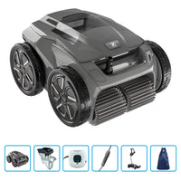 Robot Pulitore Automatico Per Piscina Zodiac Alpha Oa 6600 Iq Con Carrello E Copertura Protettiva