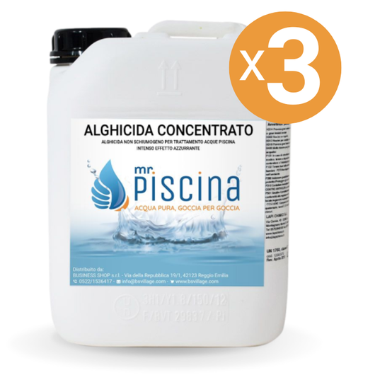Alghicida Concentrato, 3 Confezioni Da 5 Kg