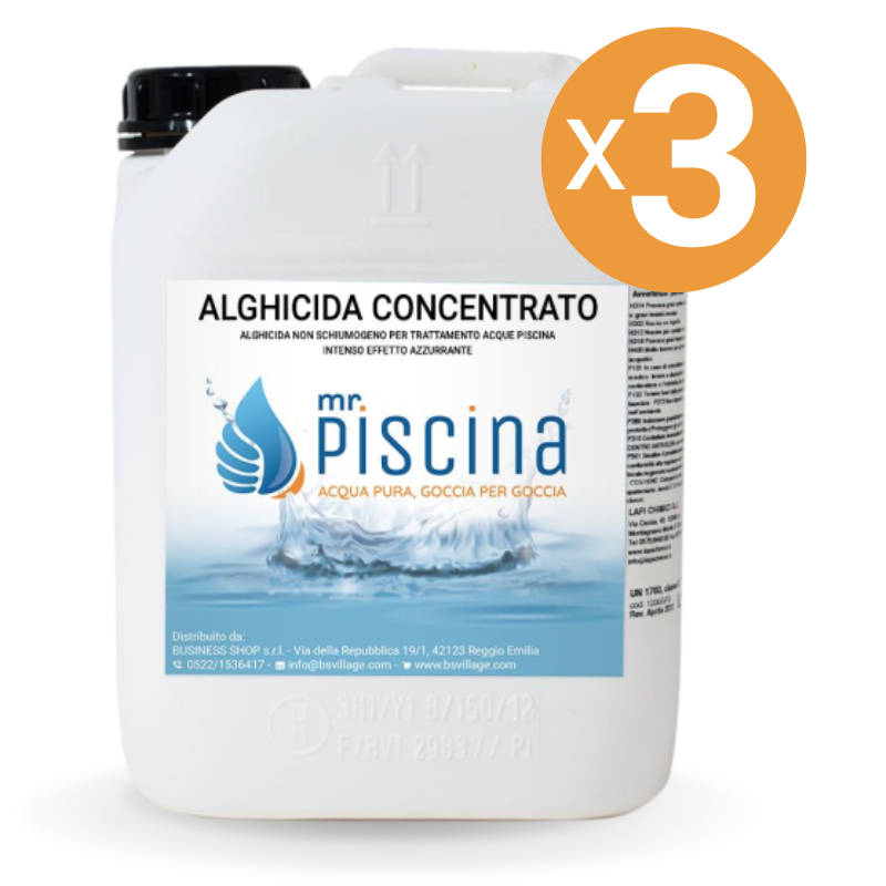 Alghicida Concentrato, 3 Confezioni Da 10 Kg