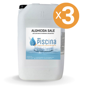 Alghicida Sale, 3 Confezioni Da 25 Kg