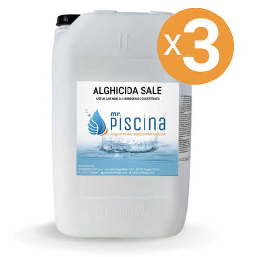 Alghicida Sale, 3 Confezioni Da 25 Kg