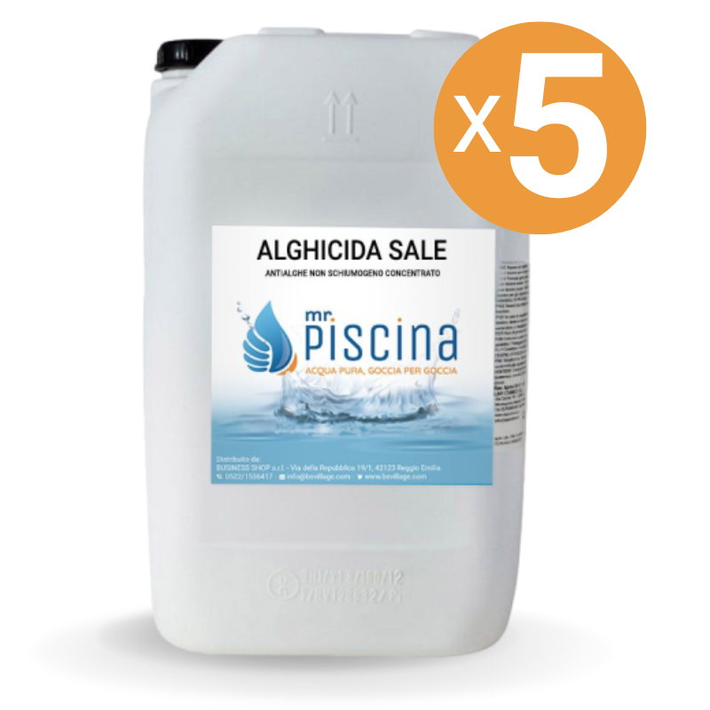 Alghicida Sale, 5 Confezioni Da 25 Kg