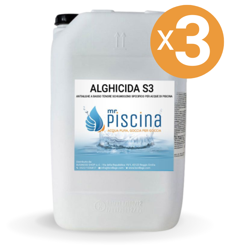 Alghicida S3, 3 Confezioni Da 25 Kg