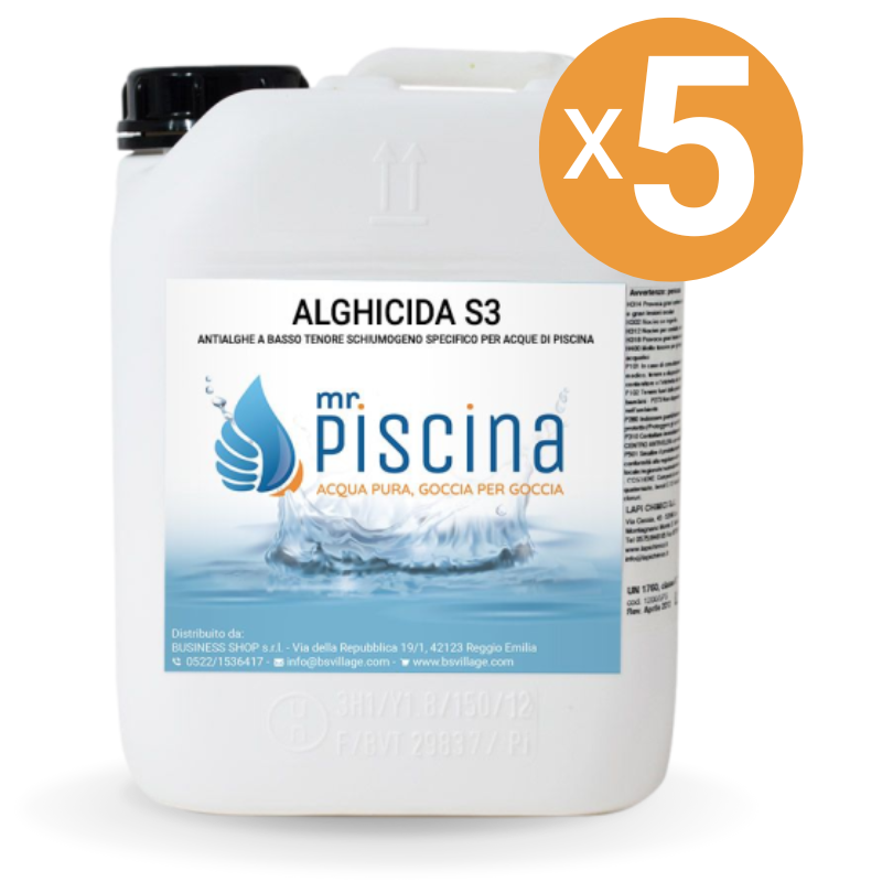 Alghicida S3, 5 Confezioni Da 5 Kg