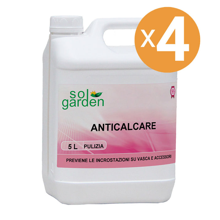 Anticalcare Piscina Preventivo Delle Incrostazioni, 4 Confezioni Da 5 L