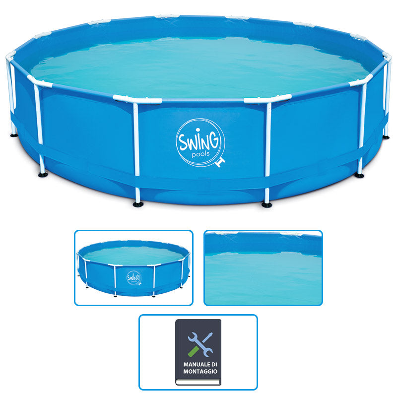 Piscina Fuori Terra Swing Frame  3,66 X H.0,91 M
