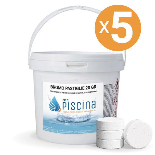 Bromo In Pastiglie 20 Gr, 5 Confezioni Da 5 Kg