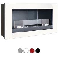 Camino a bioetanolo da parete VERONA 3,0 kW - Camino A Bioetanolo Da Parete Verona 3,0 Kw Rosso