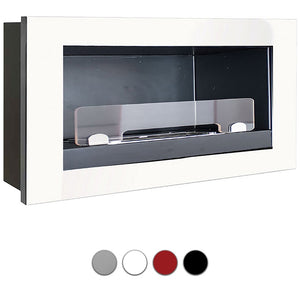 Camino a bioetanolo da parete VERONA 3,0 kW - Camino A Bioetanolo Da Parete Verona 3,0 Kw Rosso