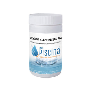 Cloro 4 Azioni 200 Gr Confezione Da 1 Kg Blisterate
