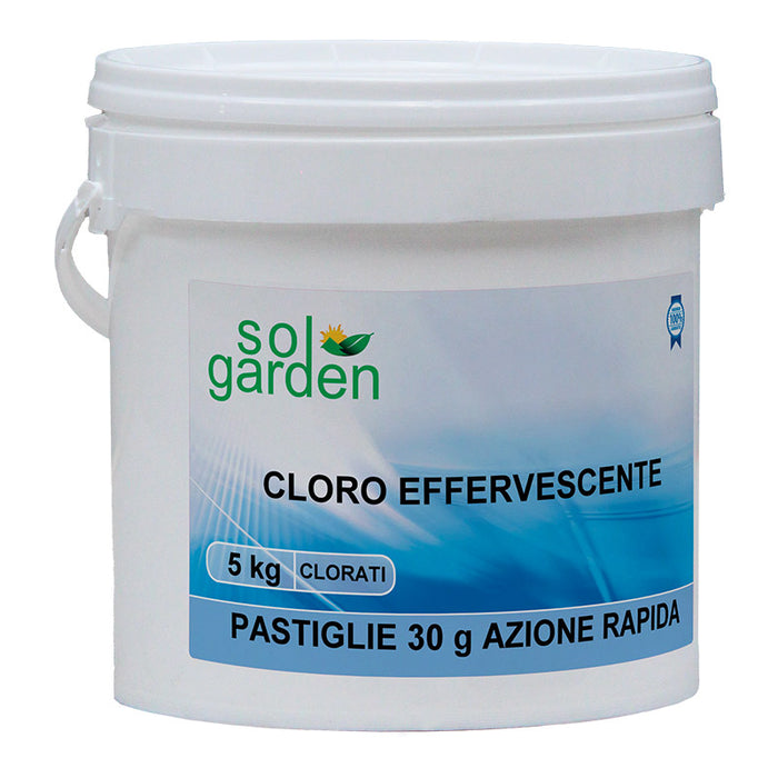 Cloro Per Piscina Effervescente Chiarificante In Pastiglie Da 30 G, Confezione Da 5 Kg