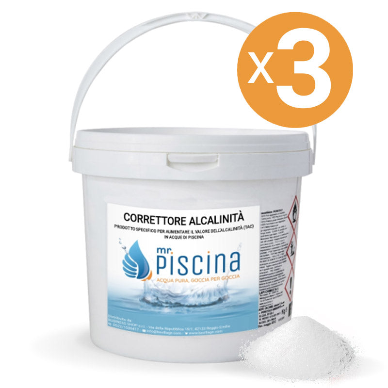 Correttore Alcalinità, 3 Confezioni Da 10 Kg