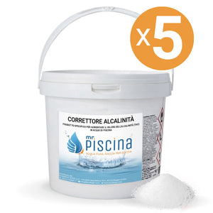 Correttore Alcalinità, 5 Confezioni Da 10 Kg