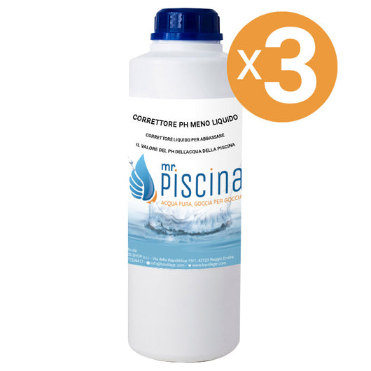 Correttore Ph- 15% Meno Liquido, 3 Confezioni Da 1 L