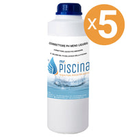 Correttore Ph- 15% Meno Liquido, 5 Confezioni Da 1 L