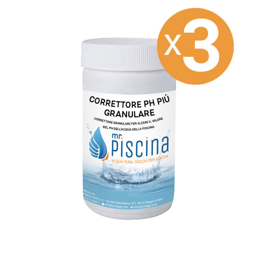 Correttore Ph Più Granulare, 3 Confezioni Da 1 Kg
