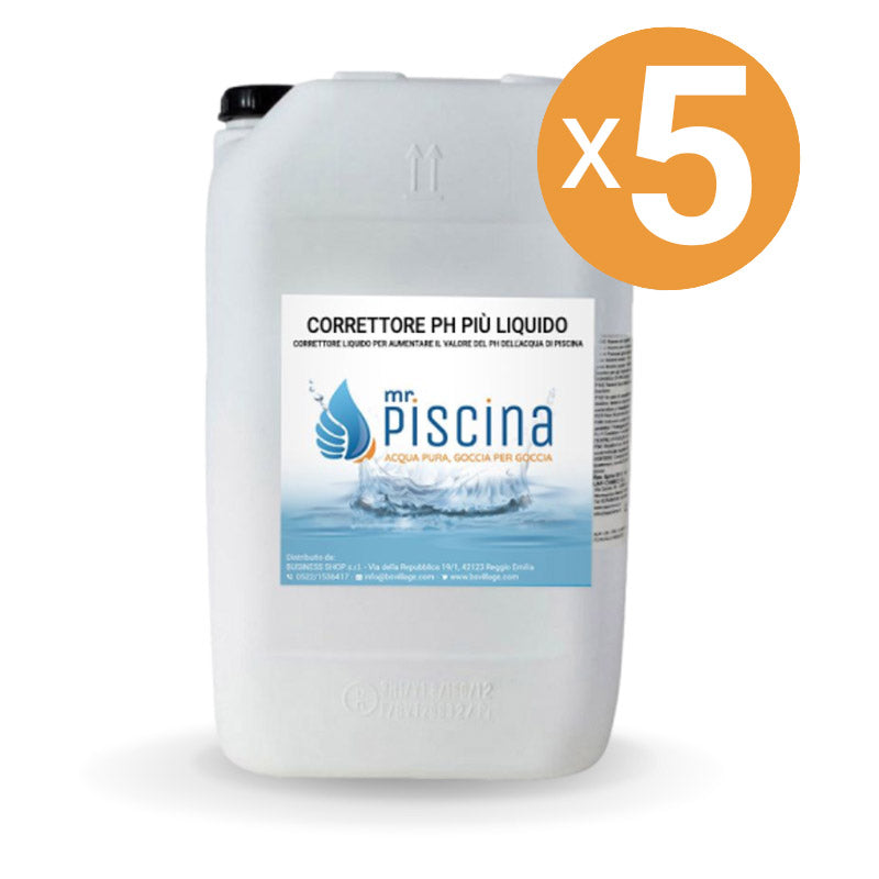 Correttore Ph Più Liquido, 5 Confezioni Da 25 Kg