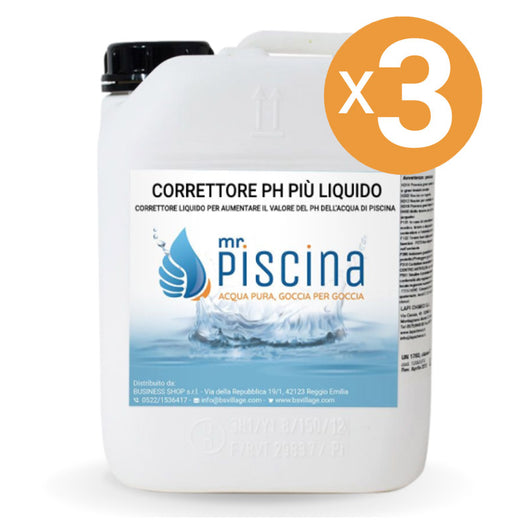 Correttore Ph Più Liquido, 3 Confezioni Da 12 Kg
