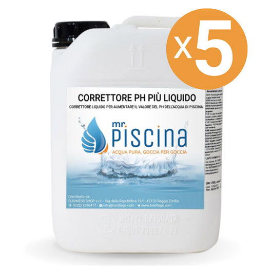 Correttore Ph Più Liquido, 5 Confezioni Da 12 Kg