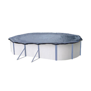 Copertura Invernale Di Protezione Per Piscine Da 7,65 X 4,60 M Colore Blu/nero