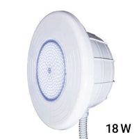 Faro Led Per Piscina Con Rivestimento In Piastrelle  320 Mm Bianco Da 1890 Lumen - 18 W con Nicchia In Abs