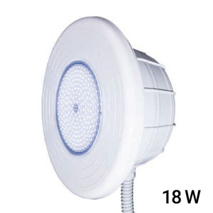 Faro Led Per Piscina Con Liner Pvc  320 Mm Bianco Da 1890 Lumen - 18 W con Nicchia In Abs E Scatola Di Derivazione