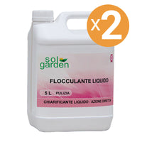 Flocculante Liquido Per Piscina, 2 Confezioni Da 5 L
