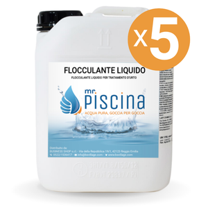 Flocculante Liquido, 5 Confezioni Da 10 Kg