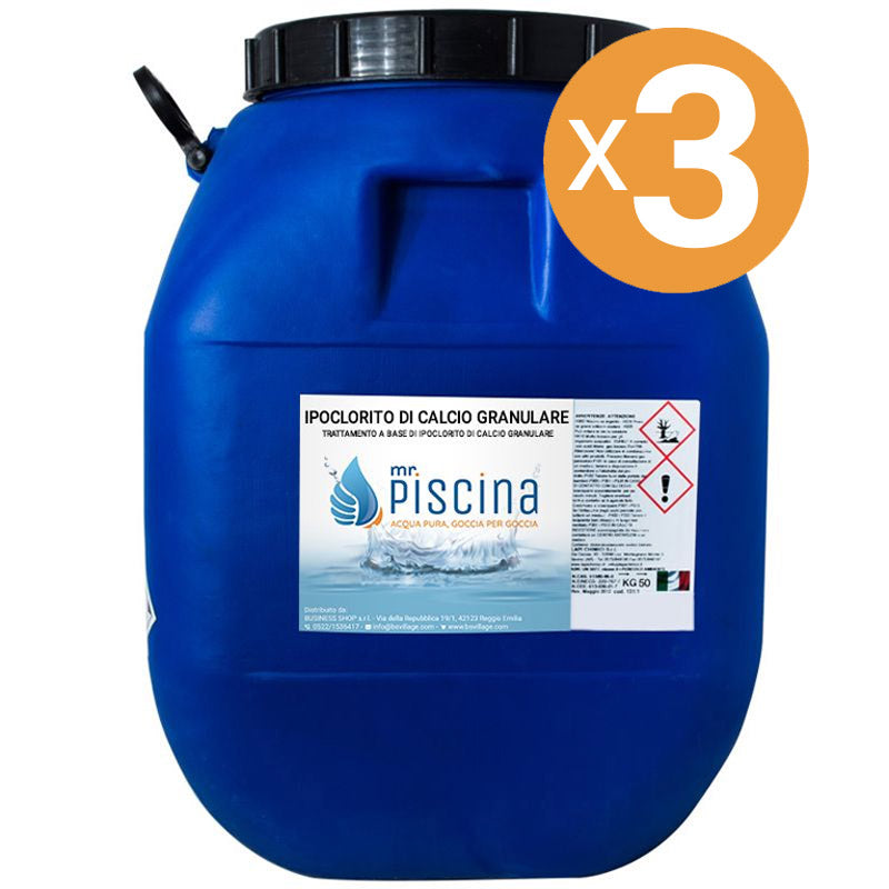 Ipoclorito Di Calcio Granulare, 3 Confezioni Da 40 Kg