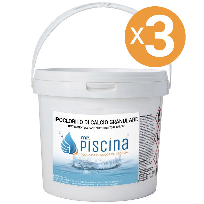 Ipoclorito Di Calcio Granulare, 3 Confezioni Da 10 Kg