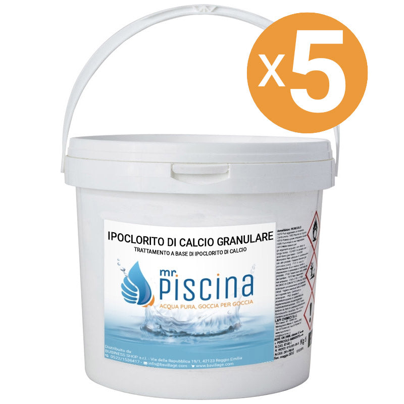 Ipoclorito Di Calcio Granulare, 5 Confezioni Da 10 Kg