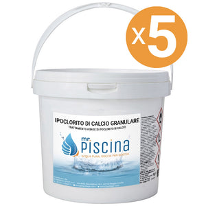 Ipoclorito Di Calcio Granulare, 5 Confezioni Da 10 Kg